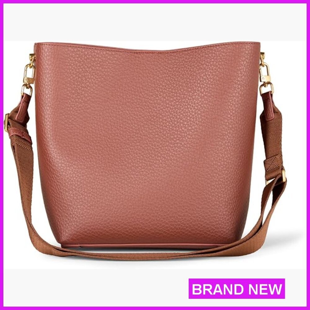 Soft Bucket Crossbody Bag Adjustable Strap Minimal Chic Everyday Essential